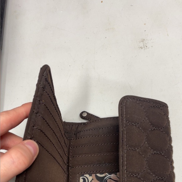 Vera Bradley Chocolate Quilted Wallet - Picture 3 of 3